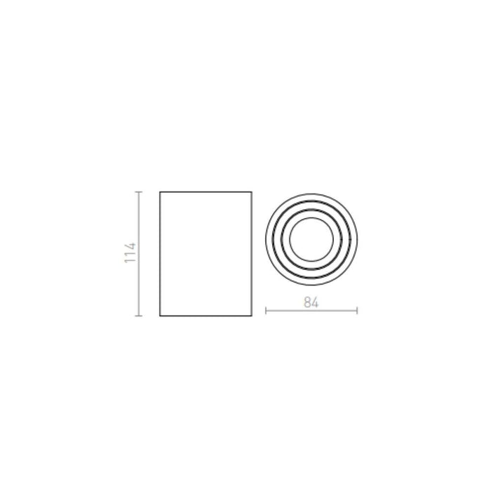 Faretto MOMA inclinabile bianco 230V GU10 35W