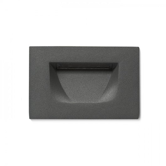 Applique da incasso grigio antracite 230V LED 3W IP54 3000K