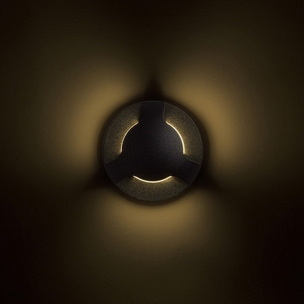 Plafoniera KICK III da incasso nero 230V LED 3W IP54 3000K