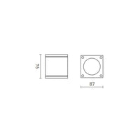 Faretto RODGE da soffitto grigio 230V GU10 35W IP54