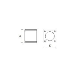 Faretto RODGE da soffitto grigio 230V GU10 35W IP54
