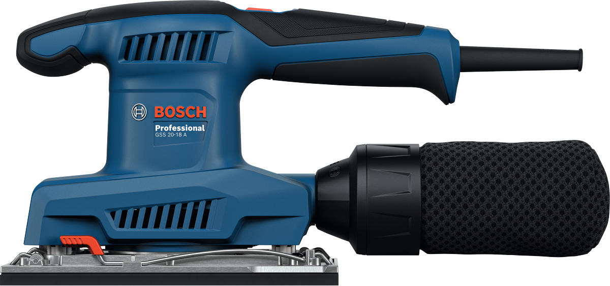 Bosch GSS 20‑18 A Professional – Levigatrice Orbitale 200W, 90×183 mm