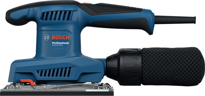 Bosch GSS 20‑18 A Professional – Levigatrice Orbitale 200W, 90×183 mm