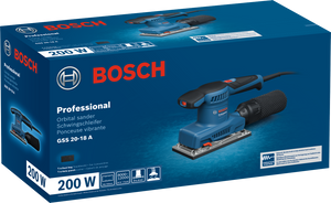 Bosch GSS 20‑18 A Professional – Levigatrice Orbitale 200W, 90×183 mm