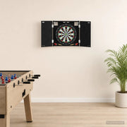 Armadio per Dartboard Rovere Nero 56 x 12 x 53,5 cm 8006661