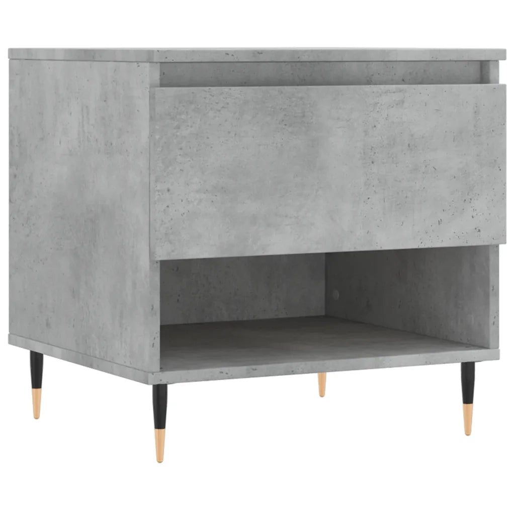 2 pz Tavolini salotto | Tavolino da caff¨¨ | Tavolino da Soggiorno Grigio Cemento 50x46x50 Legno Multistrato