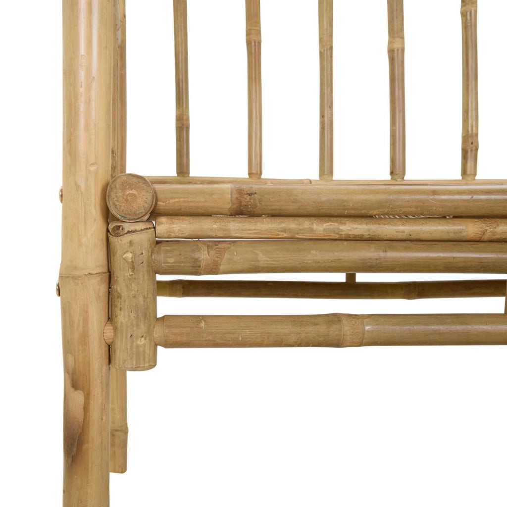 Arco da Giardino con Panchina Naturale 115 x 50 x 205 cm Bambù 42028056