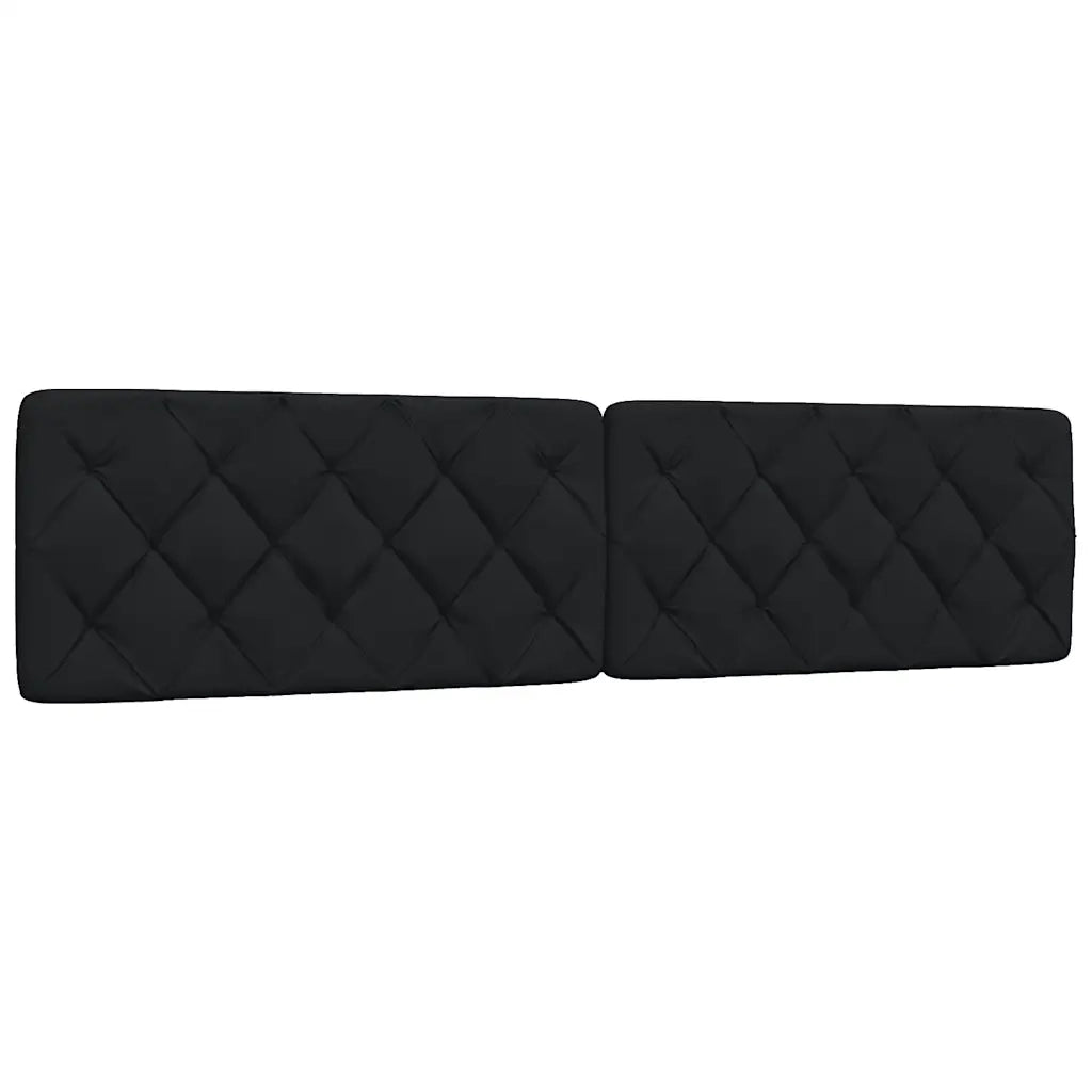 Giroletto senza Materasso Nero 200x200 cm in Tessuto