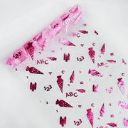 Decorazione di tavola per introduzione scolastica bambino bambina decorazione di tavola con sacchetti di dolci e tovaglia da tavola 28 cm (rosa)