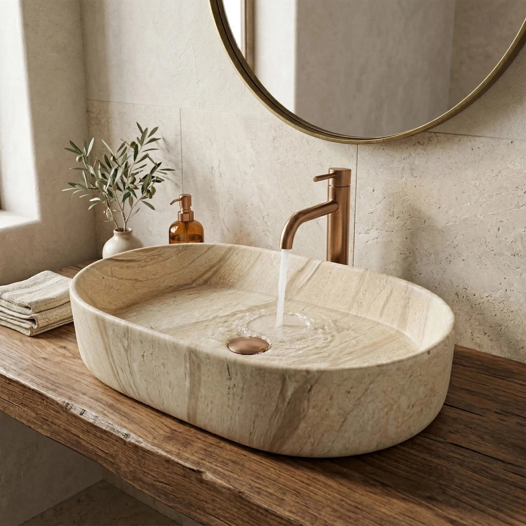 Lavabo Da Appoggio Rea Nadia 60 Sahara