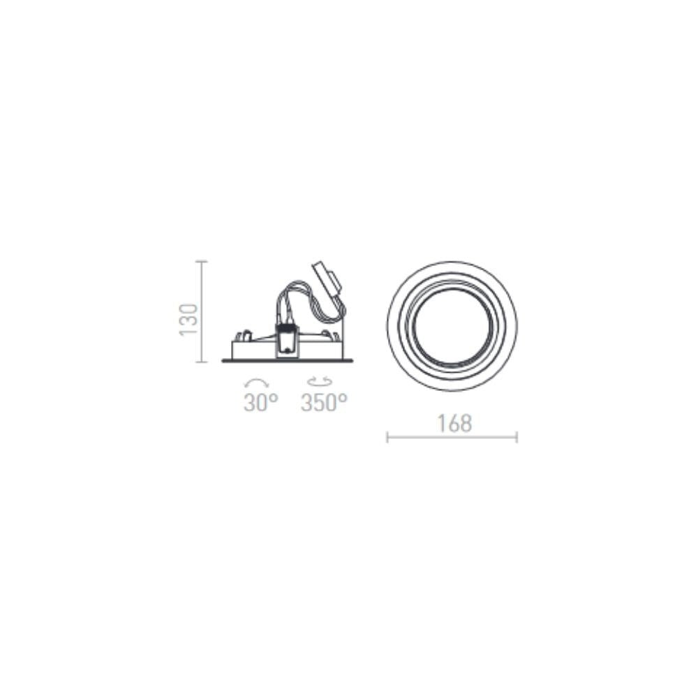 Faretto PASADENA G53 R I bianco 12V G53 50W