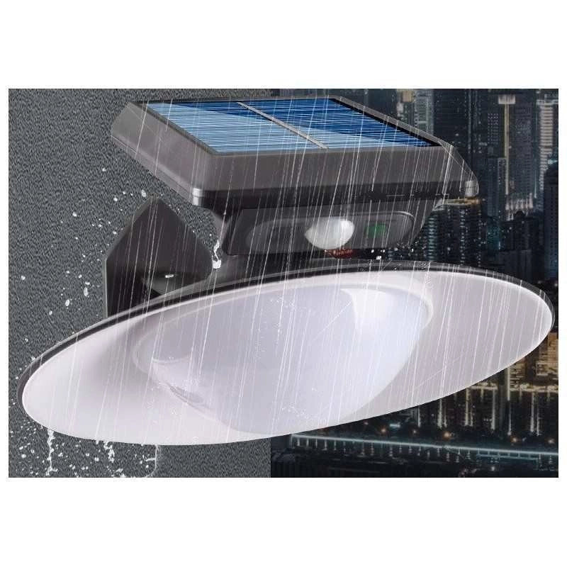 LAMPADARIO FARO SOLARE 20CM CON SENSORE DI MOVIMENTO PER ESTERNO TELECOMANDO