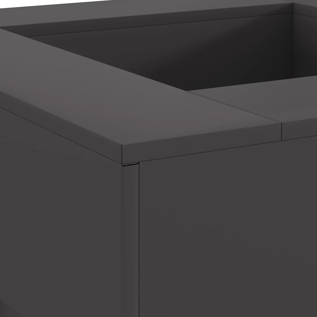 Focolare Nero 80 x 80 x 40 cm Acciaio 858956