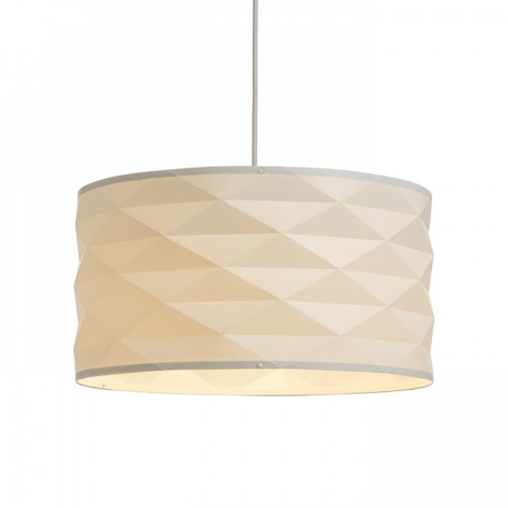 Lampadario EZRA 40 a sospensione PVC bianco/grigio 230V E27 15W