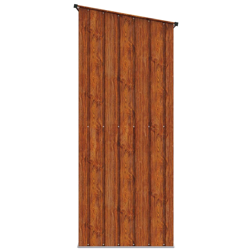 Casette da giardino Marrone 203 x 85,5 x 200 cm Metallo