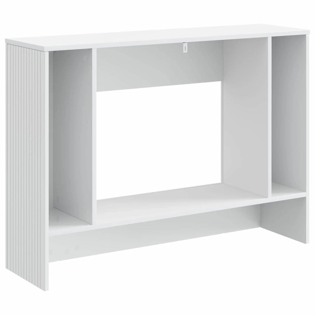 Tavolo consolle Rigato Bianco Lucido 101 x 29 x 74 cm