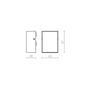 Lampada applique PEKKO da parete nero 230V LED 3W 67° IP54 3000K