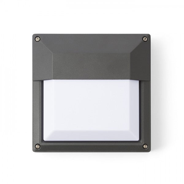 Lampada plafoniera applique DELTA 215 da parete grigio antracite  230V E27 18W IP54