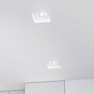 Faretto DINO SQ G53 inclinabile gesso 12V G53 50W