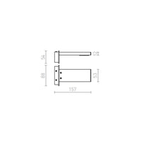 Faretto applique PARAGNA da parete cromo 230V LED 5.7W IP44 3000K
