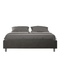 Letto Matrimoniale Sommier 160x200 cm Senza Rete Azelia Grigio