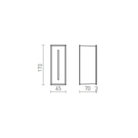 Lampada applique SEGNO da incasso bianco 230V LED 3W IP54 3000K