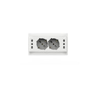 KIT ALL IN SQUARE 2 PR.UNIV.P40 + 2 PR.BIPASS.10/16A IMQ BIANCO