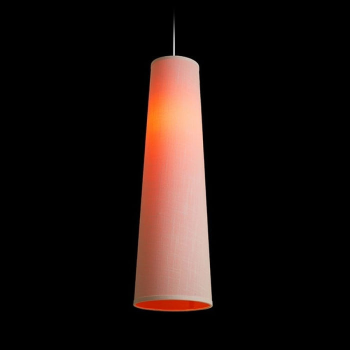Lampadario ESME 76 a sospensione bianco/arancio 230V E27 28W