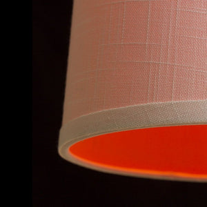 Lampadario ESME 76 a sospensione bianco/arancio 230V E27 28W