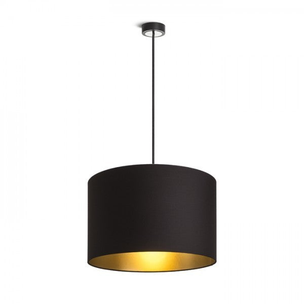 Paralume RON 40/25 paralume Polycotton nero /Lamina d'oro max. 23W