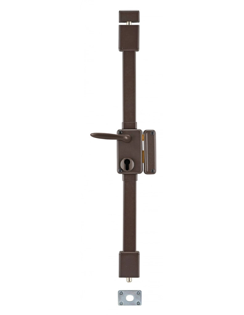 Cassa serratura BELUGA CP marrone con quadro maniglia 75 x 130 mm, destra – THIRARD