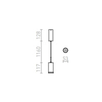 Faretto Lampadario BOGARD a sospensione nichel opaco 230V LED 5W 40° 3000K