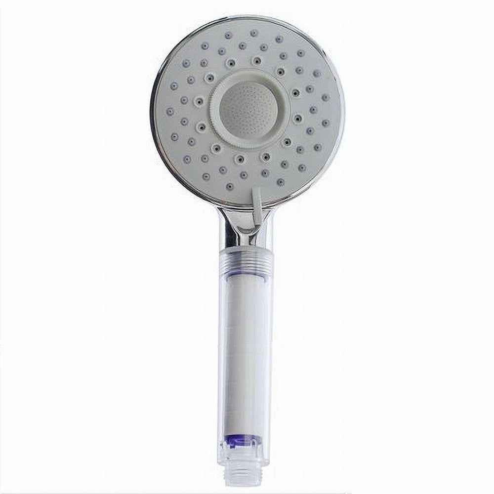 Trade Shop - Soffione Doccia Doccetta Multigetto Rotondo Moderno 10.5x25.5 Cm Massaggio 79698 -