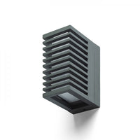 Lampada applique CLAIRE RC da parete grigio antracite acrilico 230V LED 6W IP54  3000K