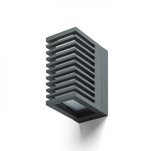 Lampada applique CLAIRE RC da parete grigio antracite acrilico 230V LED 6W IP54  3000K