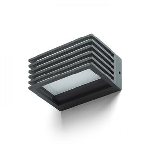 Lampada applique CLAIRE 14 da parete grigio antracite acrilico 230V LED 6W IP54  3000K