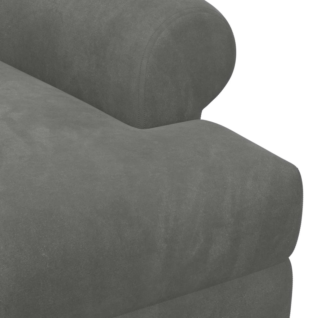 Loveseat con bottoni imbottiti Grigio Scuro 120 x 66 x 78 cm 42041829