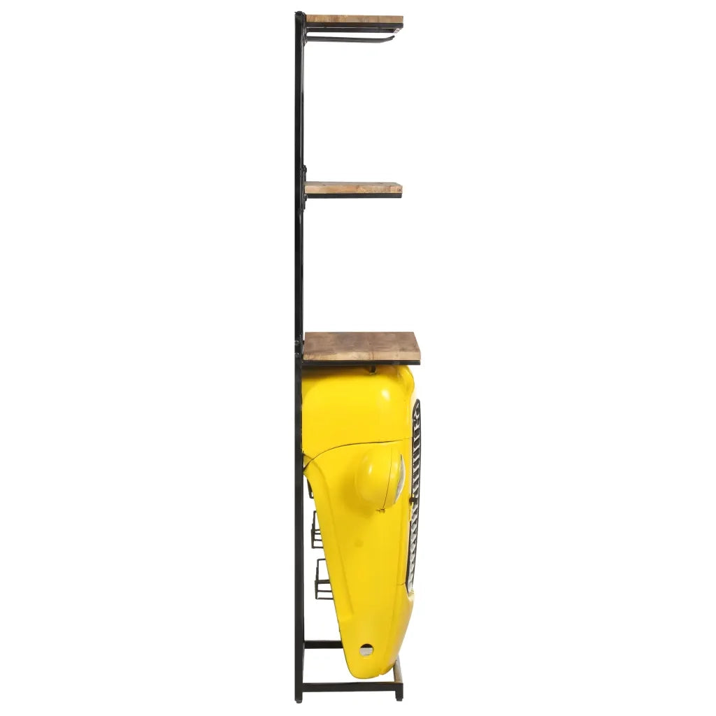 Cantinetta per Vini a Trattore Bianca 49x31x172 cm Mango Grezzo 320488
