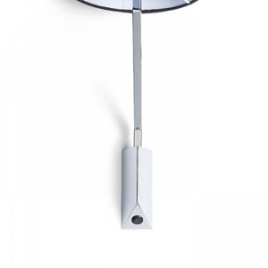 Lampada SHARP da parete nero cromo 230V E27 42W