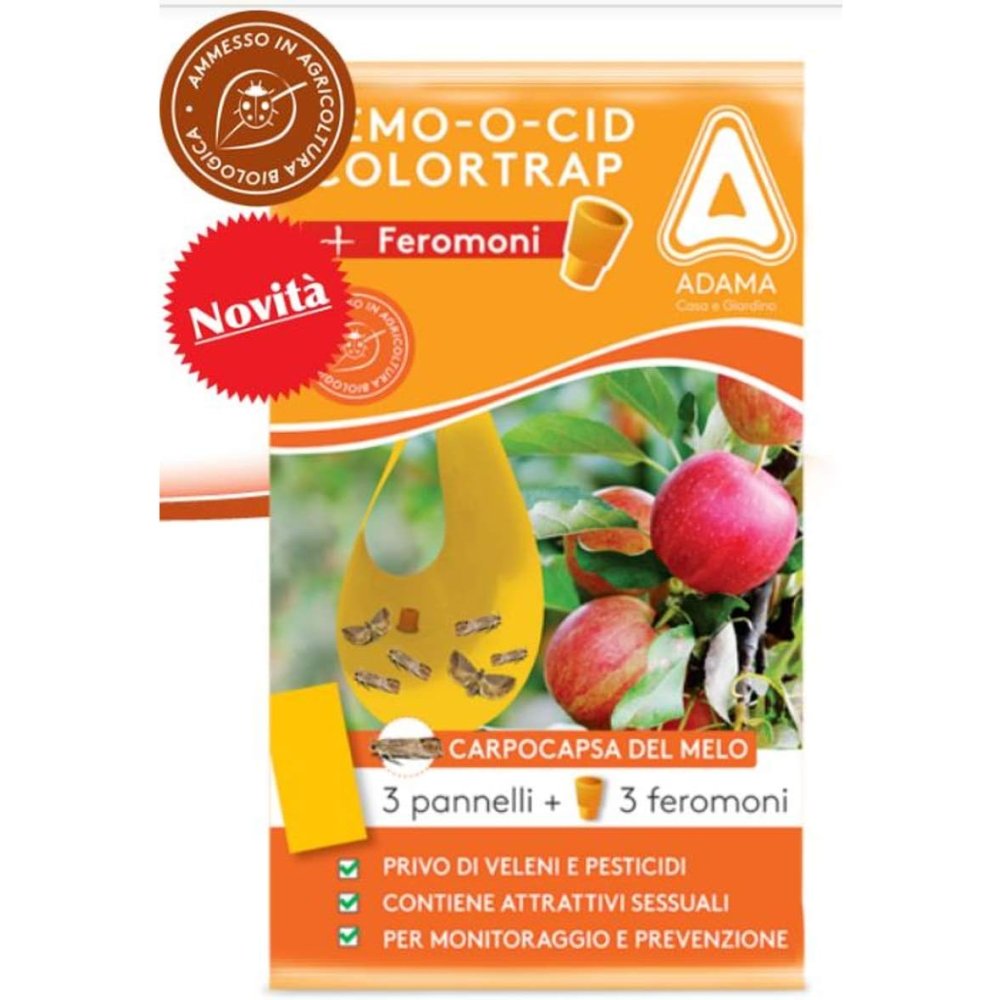 Temo-o-cid colortrap giallo 40x2 5cm + feromone (3) carpocapsa de