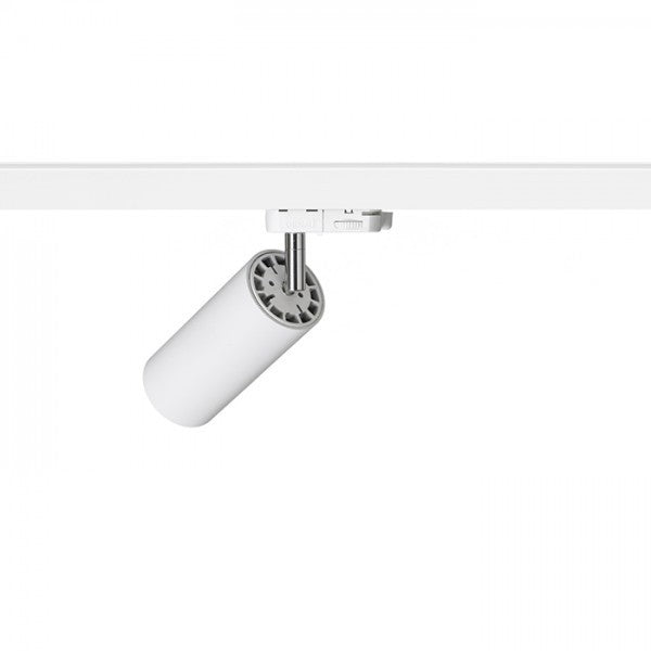 Faretto a cilindro MAVRO per binario trifase bianco 230V LED 12W 38° 3000K