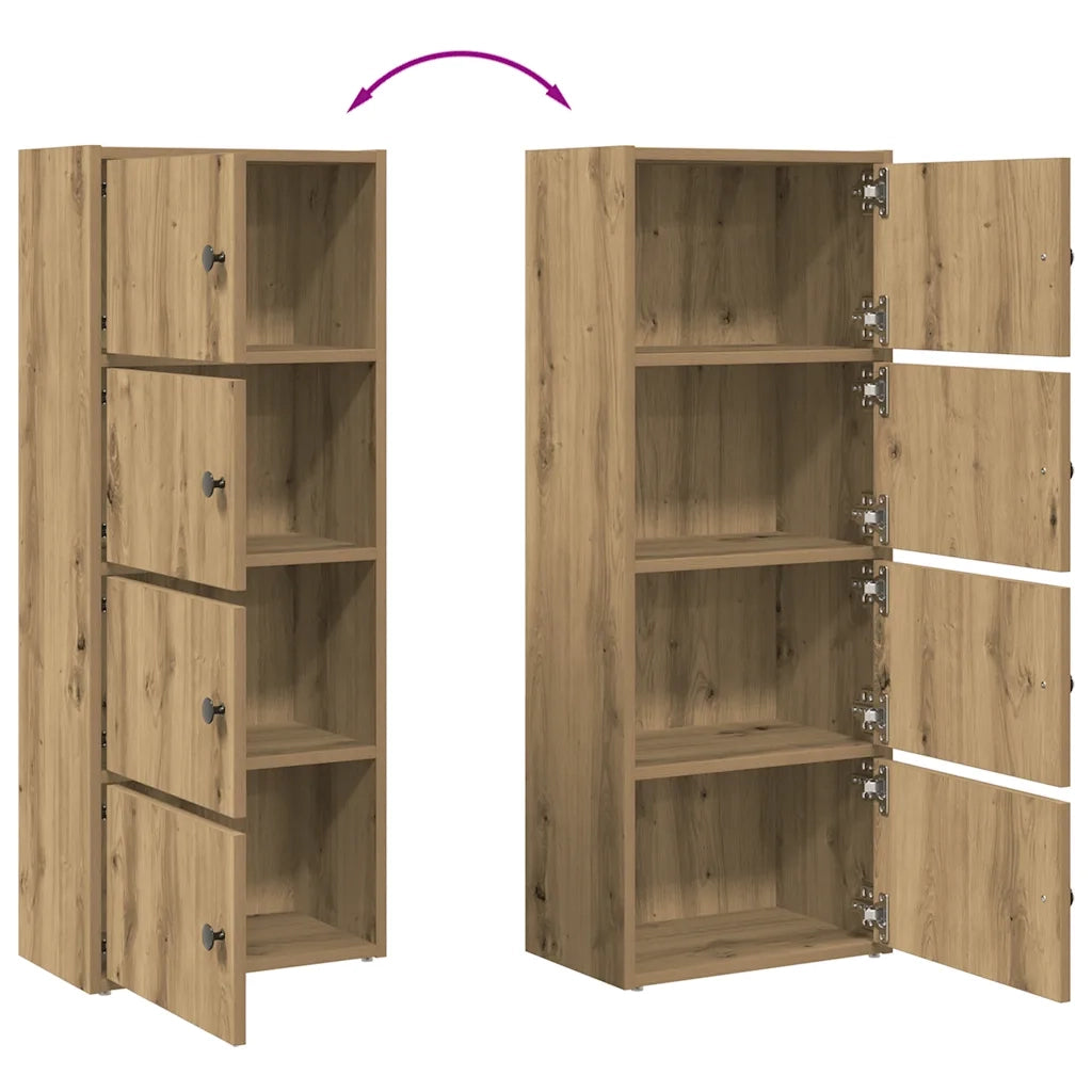 Libreria Rovere Artigianale 40x24x102 cm in Legno Multistrato 860381