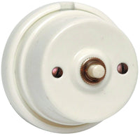 PULSANTE PORCELLANA STILE ANTICO BIANCO