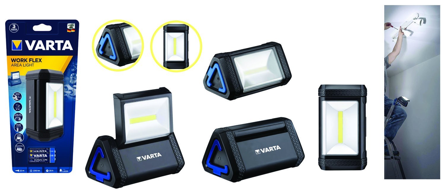 TORCIA VARTA LED WORK FLEX AREA LIGHT