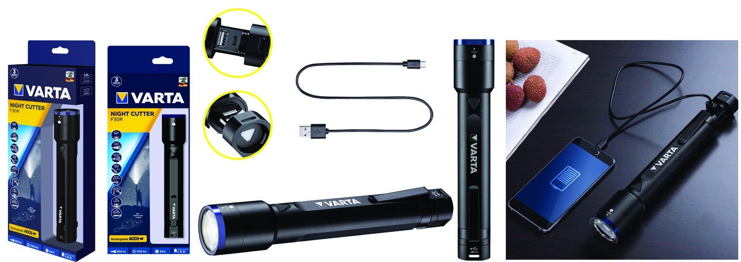 TORCIA VARTA LED NIGHT CUTTER F30R