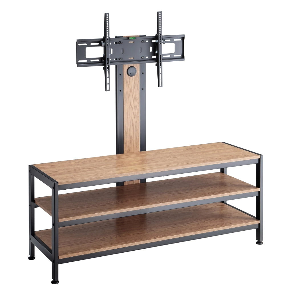 Mobile TV con Supporto Schermo Stockholm - Nero / Effeto Rovere pro.tec