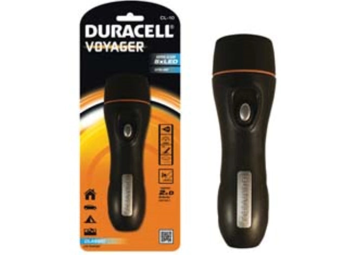 Torcia led voyager classic cl-10 - ø mm.65x210h. - mt.22 - 44 ore - 10 lumen Duracell lighting