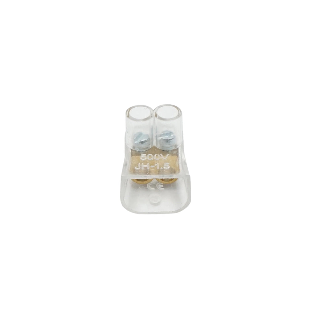 Morsettiera di fine stringa 10A 500V, 2 poli 1,5mm Leader