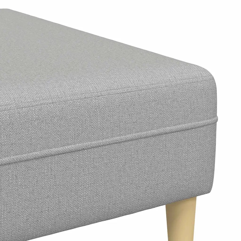Divano in tessuto con cuscino 3 pcs Grigio Nuvola 208 cm Tessuto