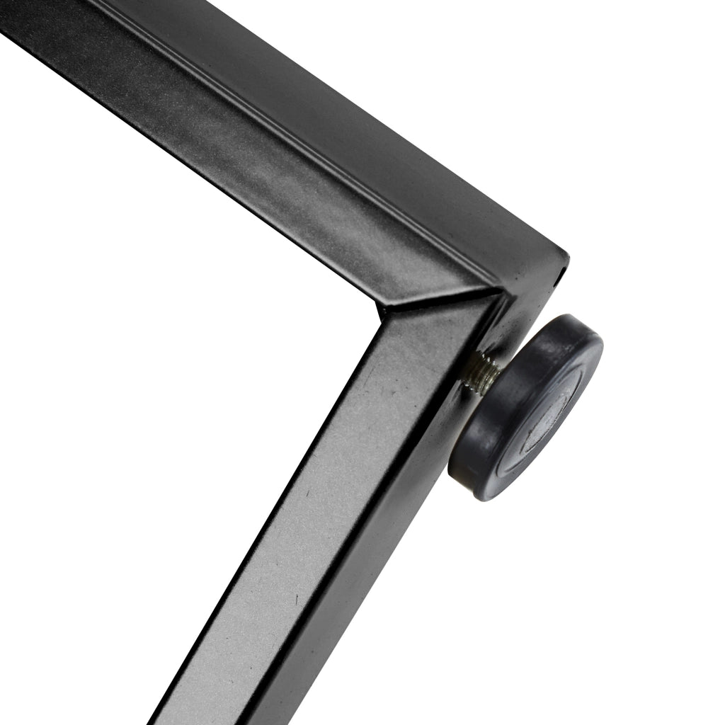 TAVOLO DA PRANZO ROTONDO 100 cm MDF NERO EFFETTO MARMO